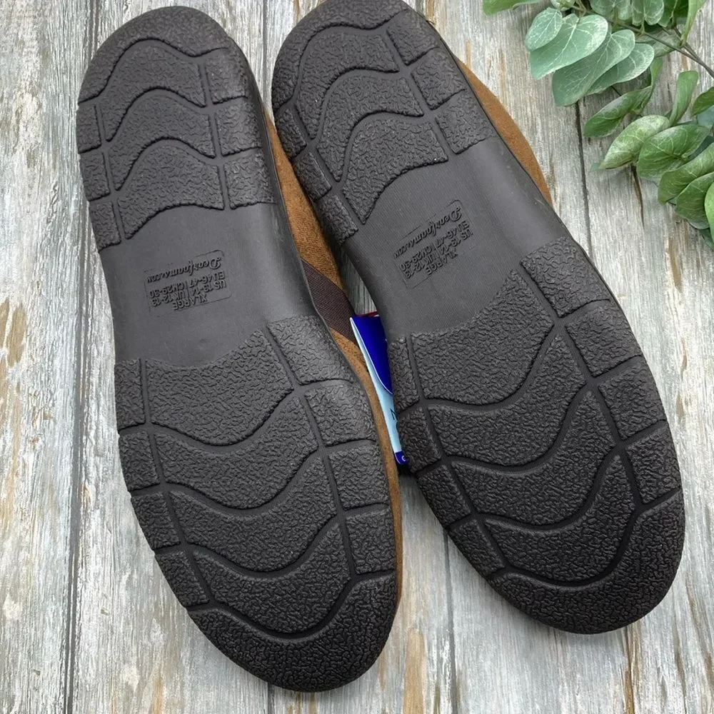 Men’s Dearfoams Cozy Comfort Perforated Aline Slipppers Shoes Size XL 13/14